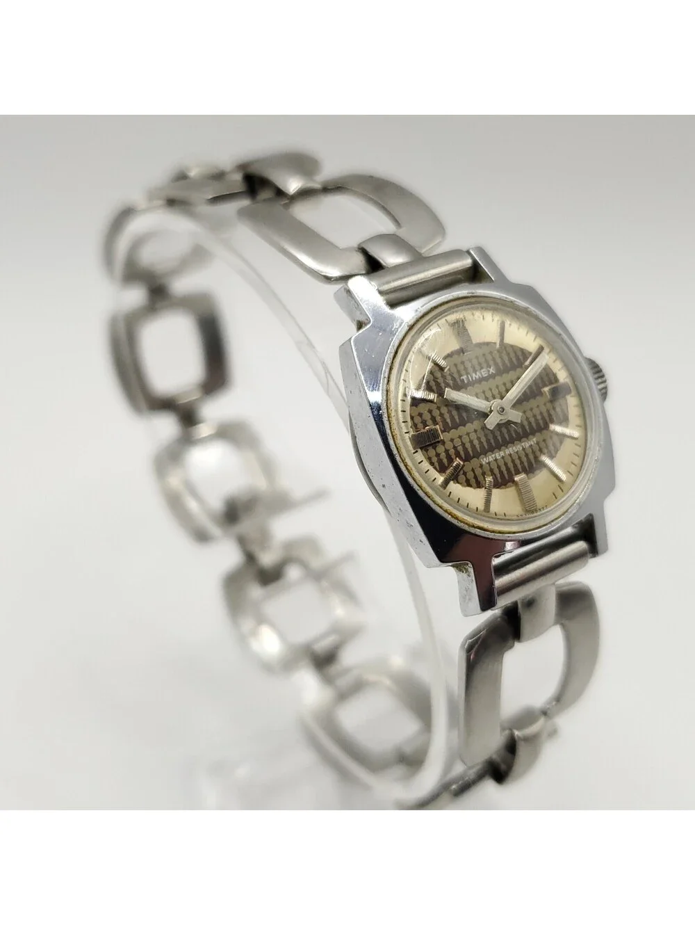 Vintage Timex Water-resistant Mechanical Womens Watch 21mm For Parts Or Repair